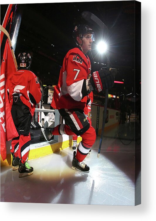 National Hockey League Acrylic Print featuring the photograph Montreal Canadiens V Ottawa Senators #2 by Andre Ringuette