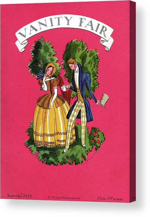 Illustration Acrylic Print featuring the photograph A Couple In Period Costume by Eduardo Garcia Benito