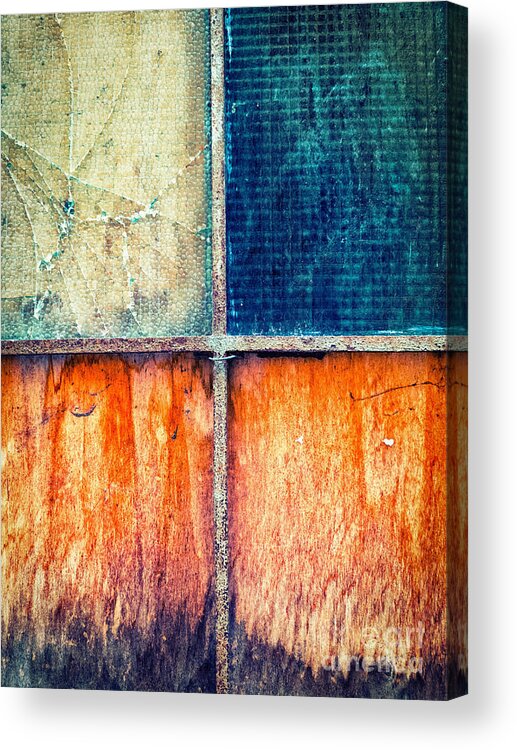 Abstract Acrylic Print featuring the photograph Abstract window by Silvia Ganora