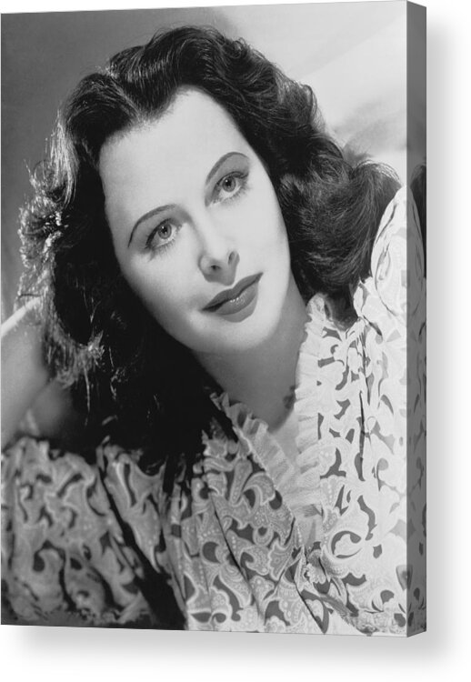California Acrylic Print featuring the photograph Actress Hedy Lamarr by Underwood Archives