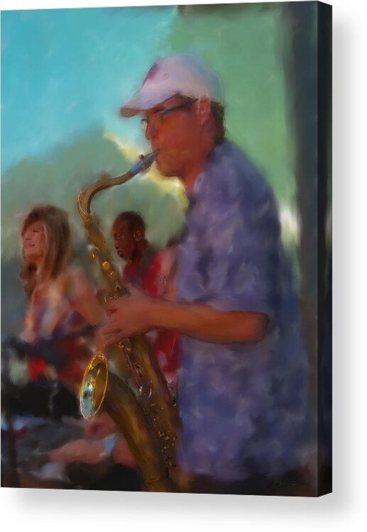 Music Acrylic Print featuring the photograph Afternoon Jazz by Gary De Capua