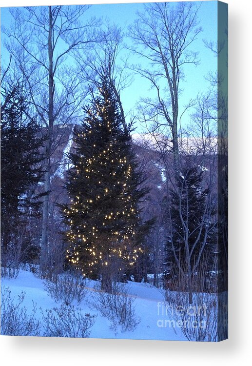 Christmas Acrylic Print featuring the photograph All Is Bright by Barbara Von Pagel