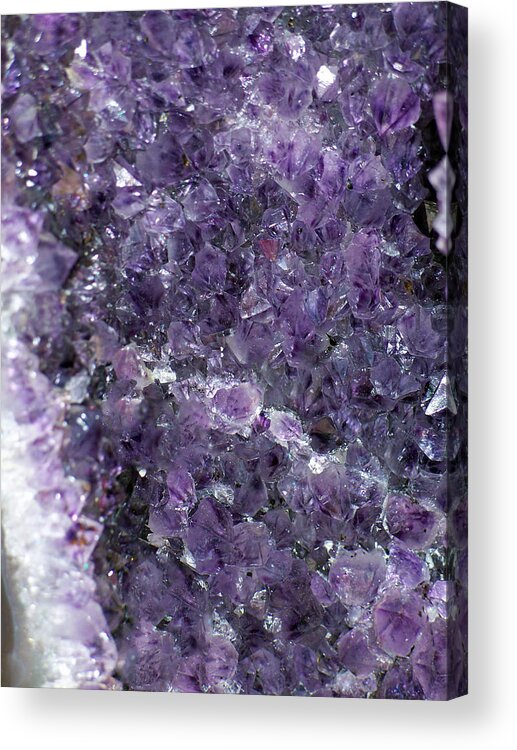 Mineral Acrylic Print featuring the photograph Amethyst Geode II by Tikvah's Hope