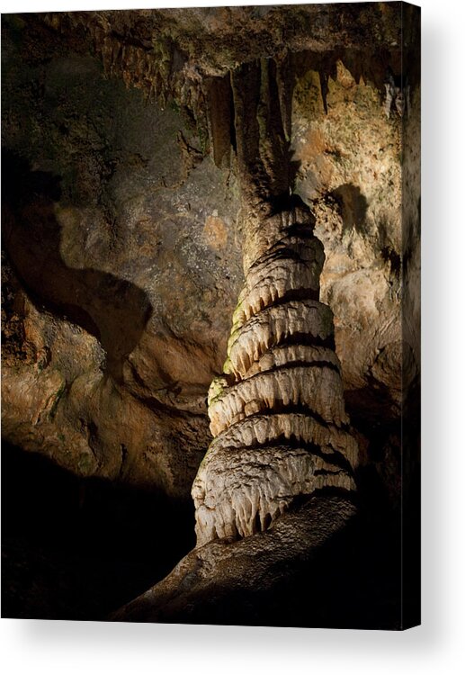 Cave Acrylic Print featuring the photograph Ancient Spire by Shannon Workman