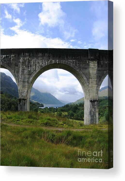 Scottish Highlands Acrylic Print featuring the photograph Arched Loch by Denise Railey