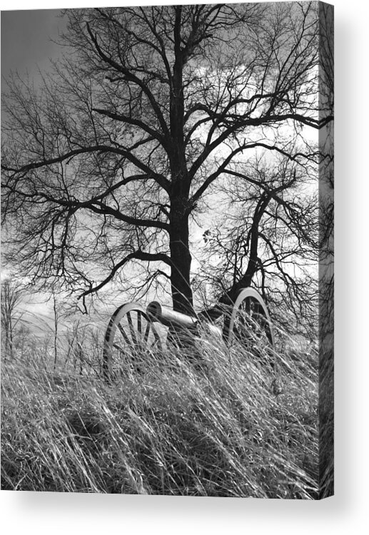 Artillery Acrylic Print featuring the photograph Artillery at Culp's Hill by Andy Smetzer