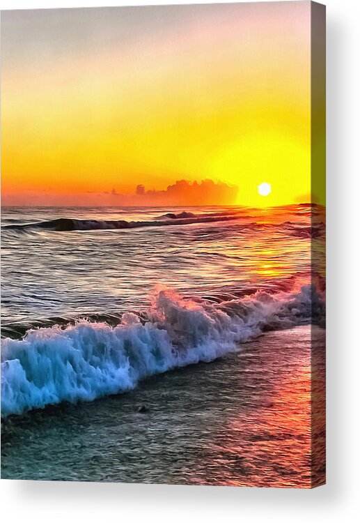 Sunset Acrylic Print featuring the photograph At The End of the Day by CarolLMiller Photography