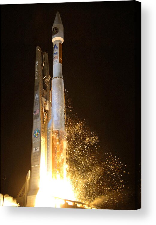 Astronomy Acrylic Print featuring the photograph Atlas V Rocket Taking Off by Science Source