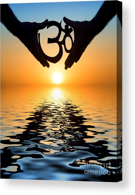 Om Acrylic Print featuring the photograph AUM by Tim Gainey