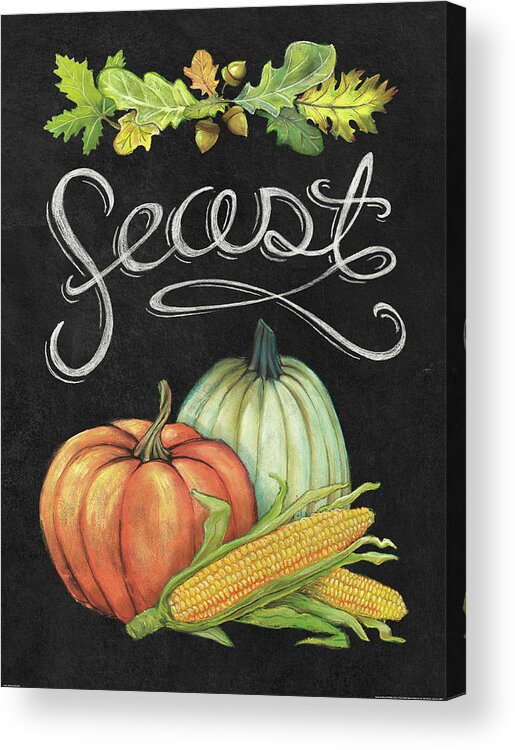 Autumn Acrylic Print featuring the painting Autumn Harvest II by Mary Urban