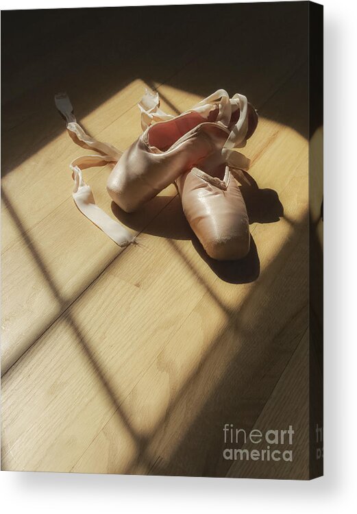 Ballet Acrylic Print featuring the photograph Ballet Slippers by Diane Diederich