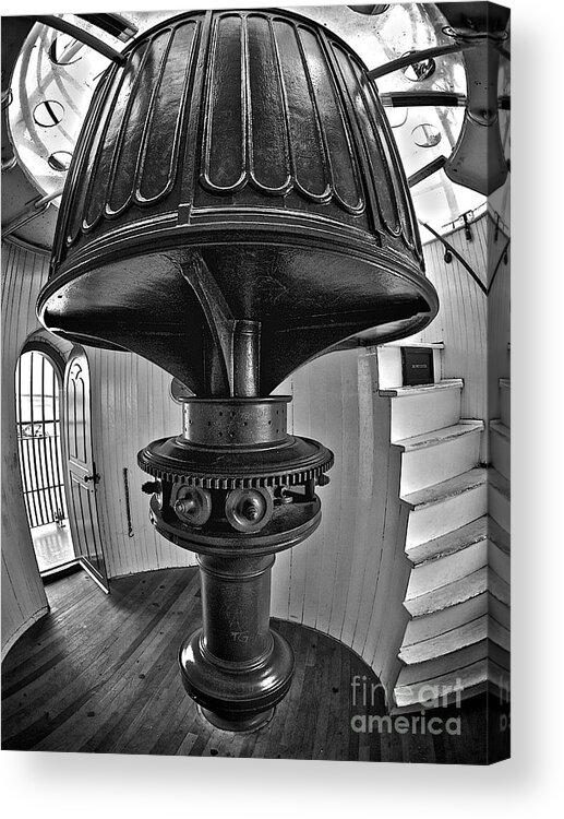 Lbi Acrylic Print featuring the photograph Barney's Gears in Black and White by Mark Miller