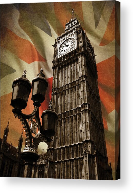 Big Ben Acrylic Print featuring the photograph Big Ben London by Mark Rogan