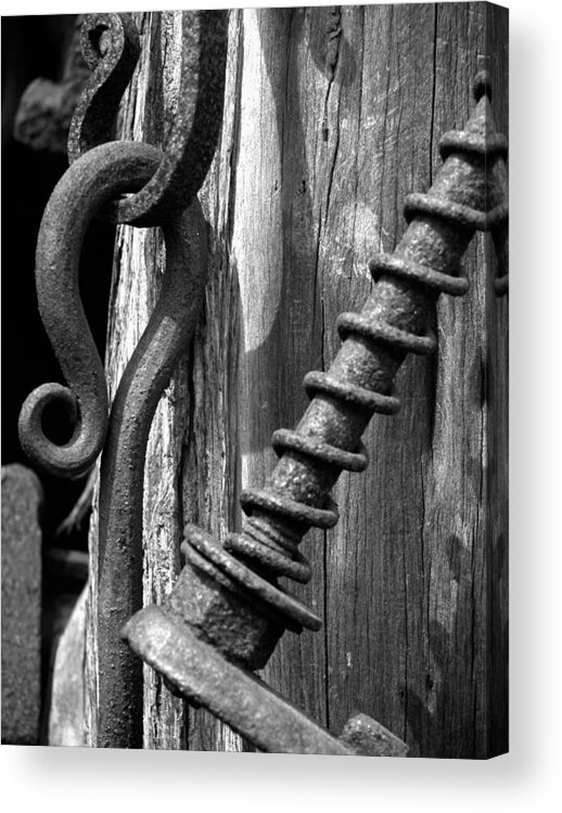 Tools Acrylic Print featuring the photograph Blacksmith Tools by Larry Bohlin