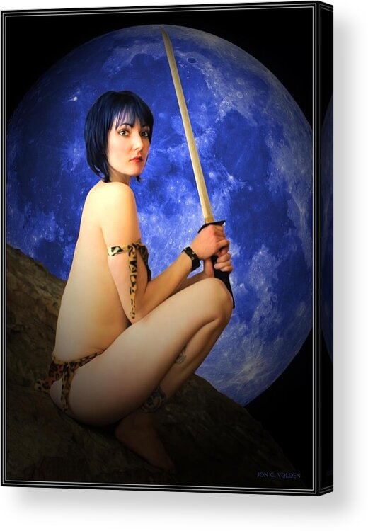 Fantasy Acrylic Print featuring the photograph Blue Moon by Jon Volden