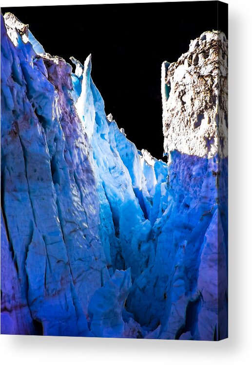 Iceberg Acrylic Print featuring the photograph Blue Shivers by Karen Wiles