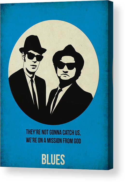  Acrylic Print featuring the painting Blues Brothers Poster by Naxart Studio