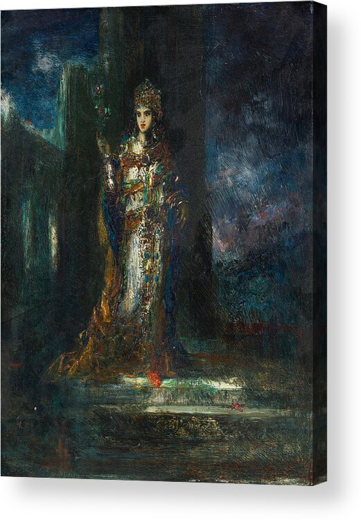 Gustave Moreau Acrylic Print featuring the painting Bride of the Night also known as the Song of Songs by Gustave Moreau