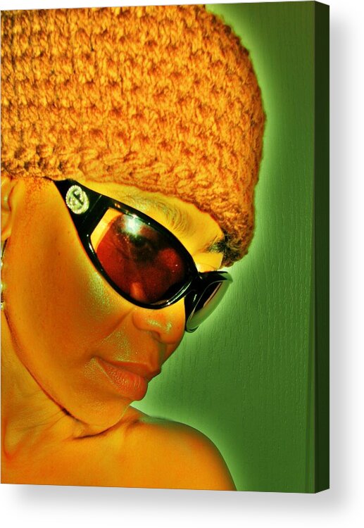 Brown Girl Acrylic Print featuring the photograph Brown Suga by Cleaster Cotton