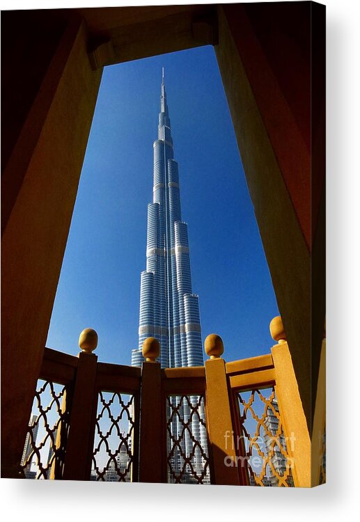 Burj Khalifa Acrylic Print featuring the photograph Burj Khalifa by Henry Kowalski