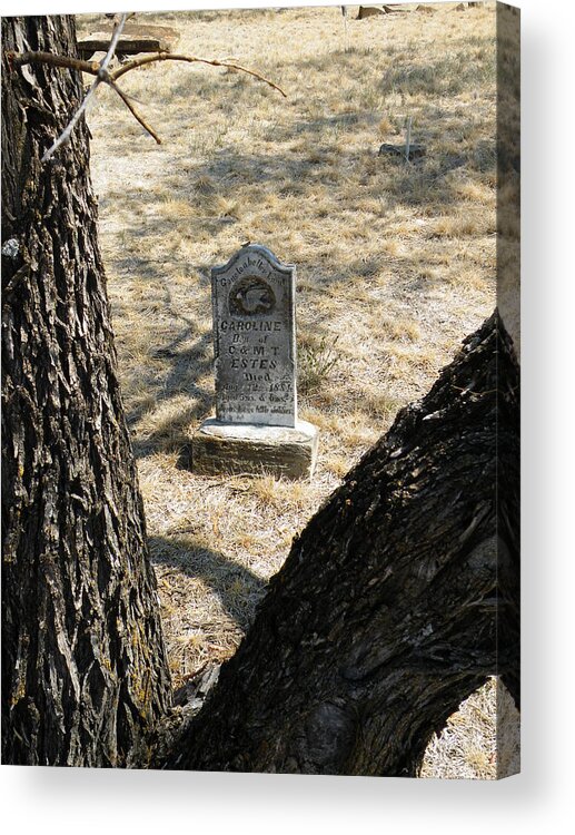 Callahan Acrylic Print featuring the photograph Callahan City Texas Cemetery Gone To A Better Land by The GYPSY