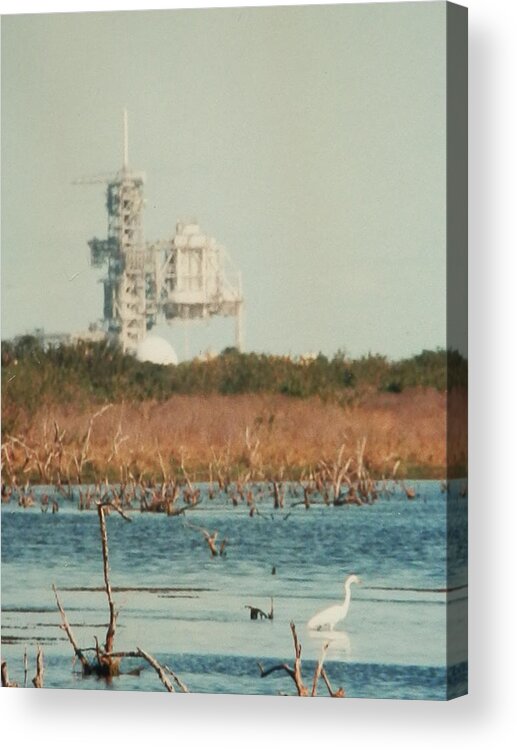 Scenic Acrylic Print featuring the photograph Cape Canaveral Launch Pad by Belinda Lee