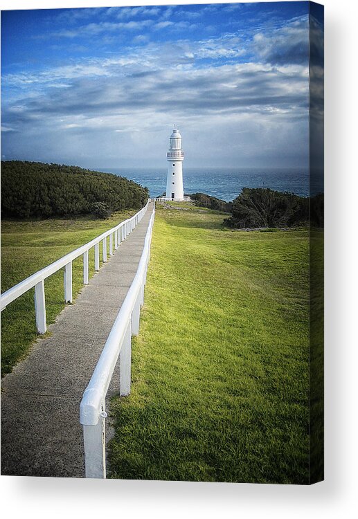 Lighthouses Acrylic Print featuring the photograph Cape Otway by Kim Andelkovic