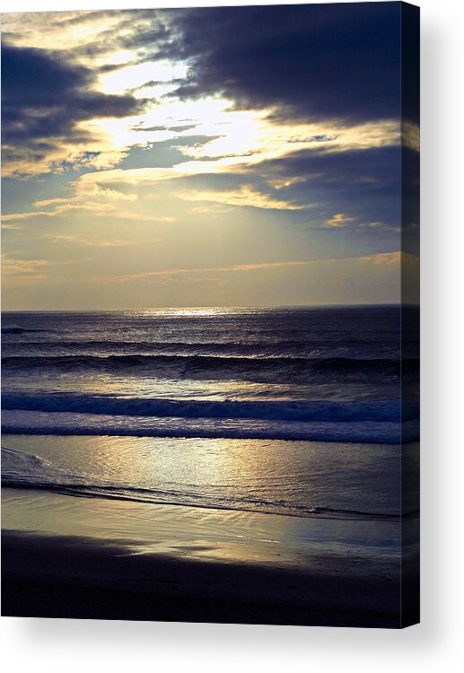 Carmel Acrylic Print featuring the photograph Carmel Beach Sunset by Robert Meyers-Lussier