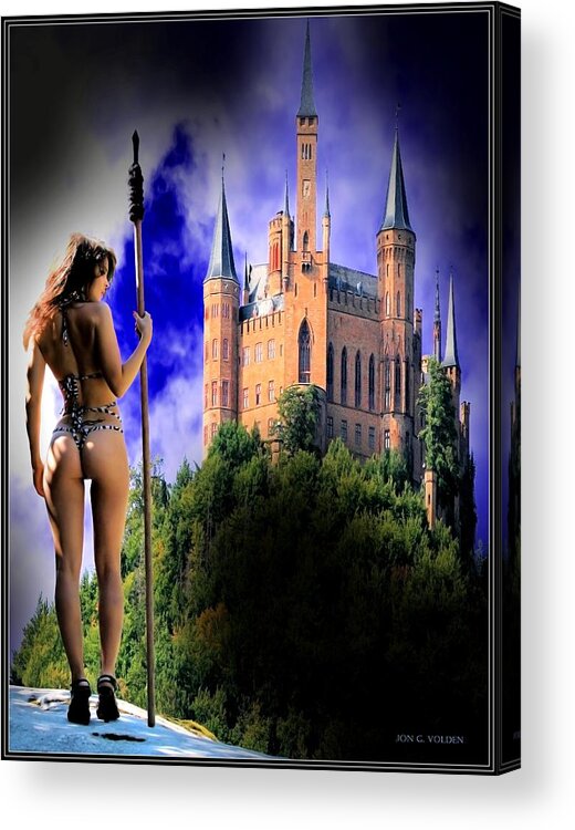 Fantasy Acrylic Print featuring the photograph Castle Guard by Jon Volden