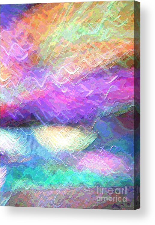 Celeritas Acrylic Print featuring the mixed media Celeritas 37 by Leigh Eldred