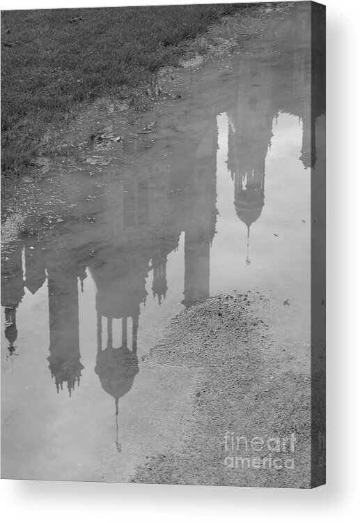 Chateau Chambord Acrylic Print featuring the photograph Chateau Chambord Reflection by HEVi FineArt
