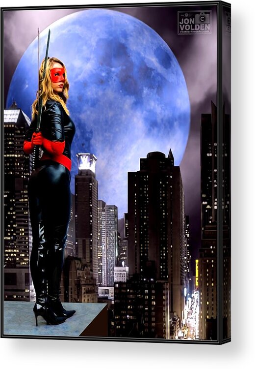 Cosplay Acrylic Print featuring the photograph City Guard by Jon Volden