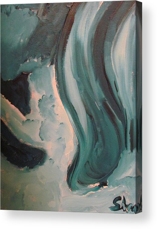 Acrylic Acrylic Print featuring the painting Dancing by Shea Holliman