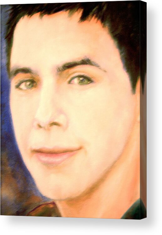 David Archuleta Acrylic Print featuring the painting David Archuleta by Leland Castro