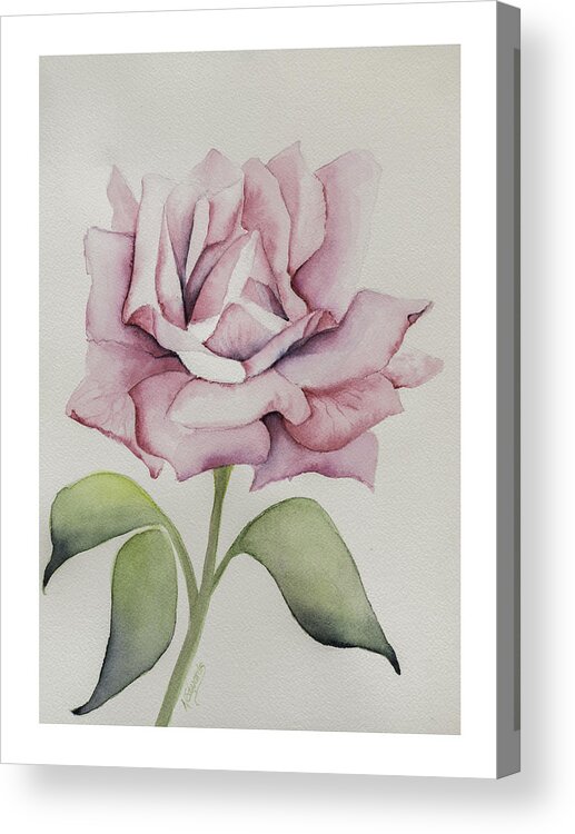 Flower Acrylic Print featuring the painting Delicate Dance by Nancy Edwards