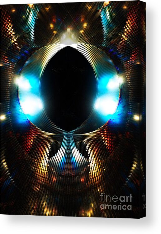 Disco Acrylic Print featuring the digital art Disco Light by Klara Acel