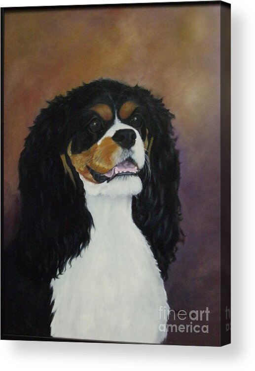 Dog Acrylic Print featuring the painting Dixie Belle by M J Venrick
