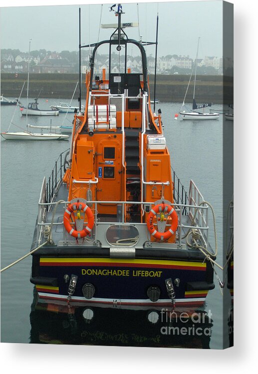 Boat Acrylic Print featuring the photograph Donaghadee Rescue Lifeboat by Brenda Brown