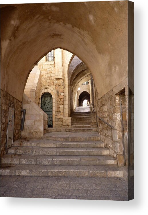 Doorway Acrylic Print featuring the photograph Doorways of Jerusalem by Rita Adams