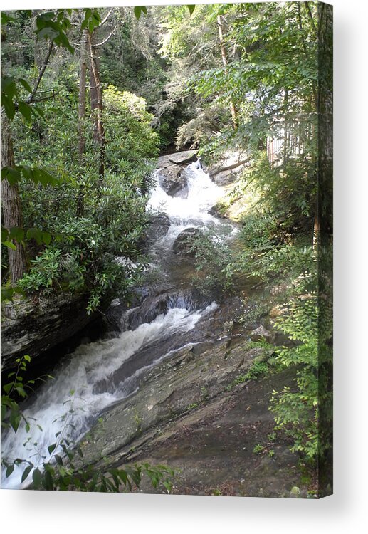 Dukes Creek Falls Acrylic Print featuring the photograph Dukes Creek Falls by James Potts