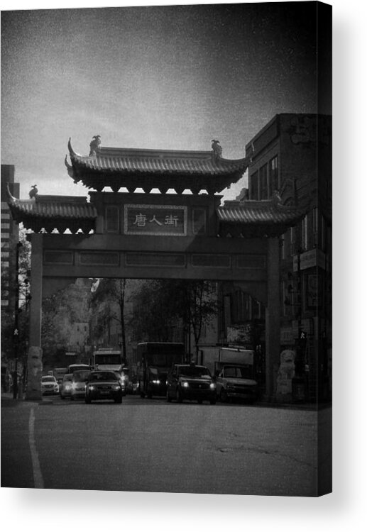 Chinatown Acrylic Print featuring the photograph Entrance by Zinvolle Art