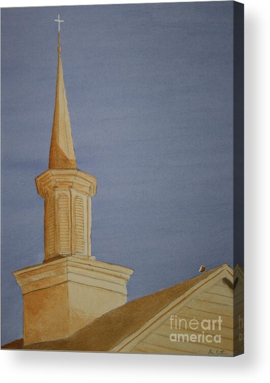Jesus Acrylic Print featuring the painting Evening Worship by Stacy C Bottoms