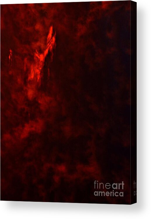 Marcia Lee Jones Acrylic Print featuring the photograph Fire In the Night by Marcia Lee Jones