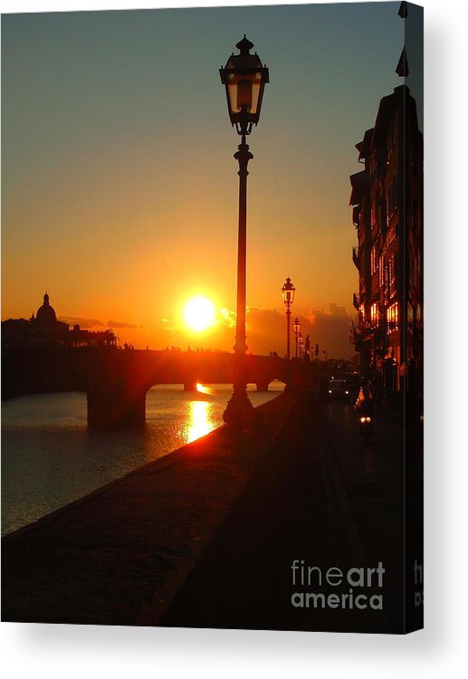 Florence Acrylic Print featuring the photograph Firenze-14 by Theresa Ramos-DuVon