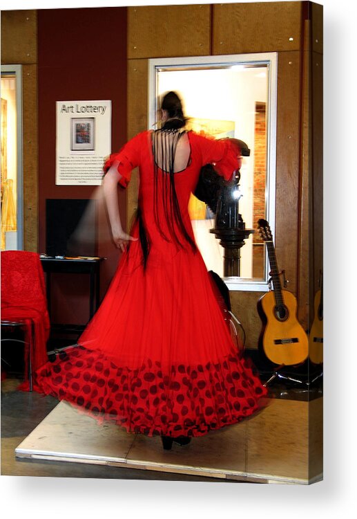 Woman Acrylic Print featuring the photograph Flamenco Dancer by Gerry Bates