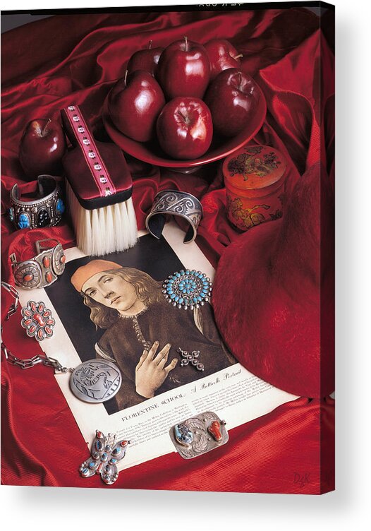 Still Life With Apples Acrylic Print featuring the photograph Florentine by Dolores Kaufman