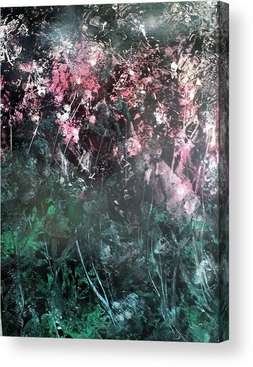 Abstract Acrylic Print featuring the painting Flowers for Paige by Gerry Smith
