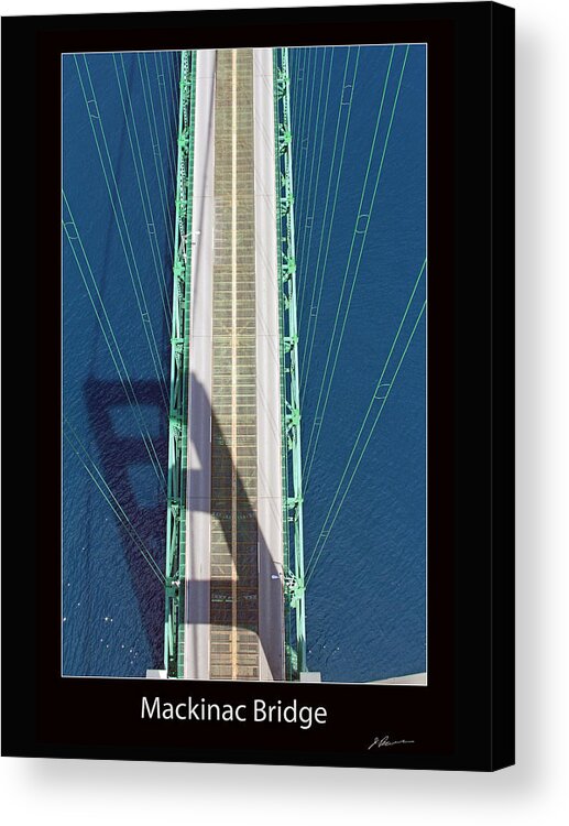 Mackinac Bridge Acrylic Print featuring the photograph From the Top by Jackson Pearson
