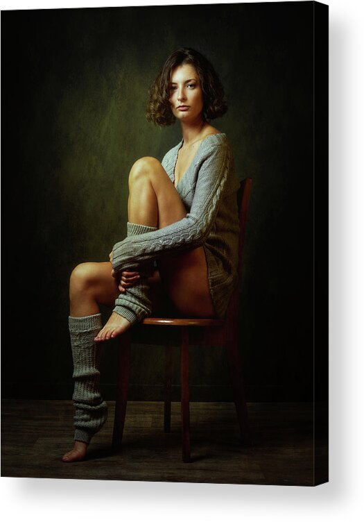 Portrait Acrylic Print featuring the photograph Galina by Zachar Rise