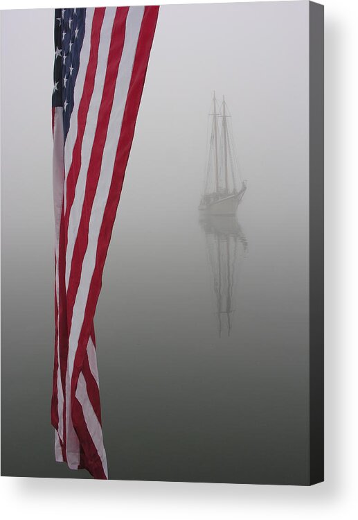 Flag Acrylic Print featuring the photograph Ghost Ship by David Kay